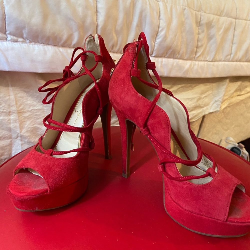 Red high heels